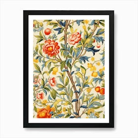 Floral Wallpaper 100 Art Print