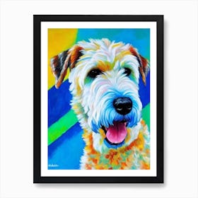 Soft Coated Wheaten Terrier Fauvist Style Dog Art Print