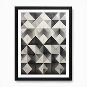 Geometric Pattern Illustration 25 Art Print