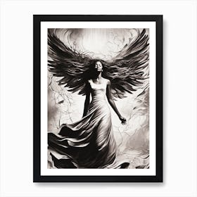 Angel Wings Metamorphosis 2 Art Print