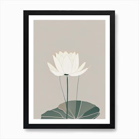 Water Lily Wildflower Simplicity Art Print