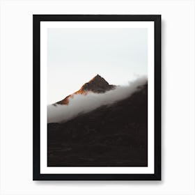 Fog Over Mountains Art Print