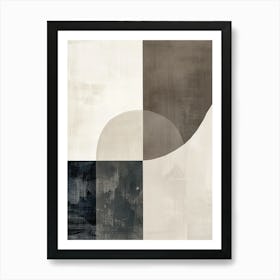 Gentle Pathways Minimalist Style Art Print