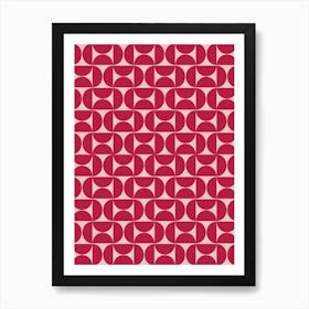 Mid Century Magenta Art Print