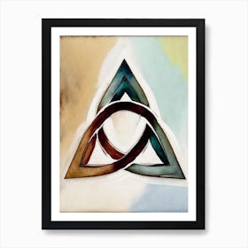 Triquetra Symbol Abstract Painting Art Print