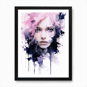 Contemplative Moods Watercolor Art Print