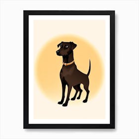 Manchester Terrier Illustration Dog Art Print