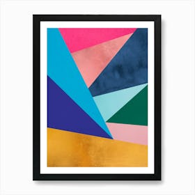 Geometric and colorful 7 Art Print