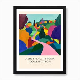 Abstract Park Collection Poster Parc Des Buttes Chaumont Paris 3 Poster