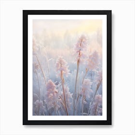 Frosty Botanical Hyacinth 1 Art Print