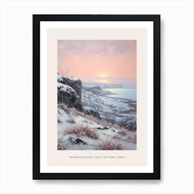 Dreamy Winter National Park Poster  Pembrokeshire Coast National Park United States 4 Art Print