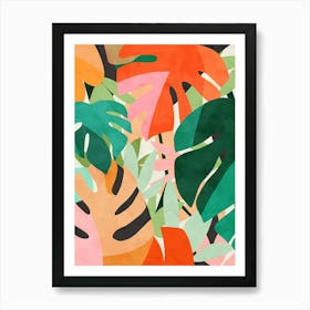 Tropical Leaves 1 Art Print