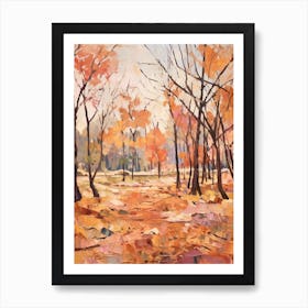 Autumn City Park Painting Centennial Park Sydney Art Print