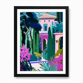 Villa Cimbrone Gardens, 1, Italy Abstract Still Life Art Print