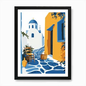 Greek Village 2 Art Print