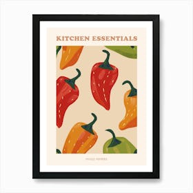 Mixed Pepper Pattern Poster 2 Art Print