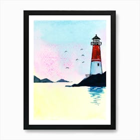 Sailboat On The Lake 1 Art Print