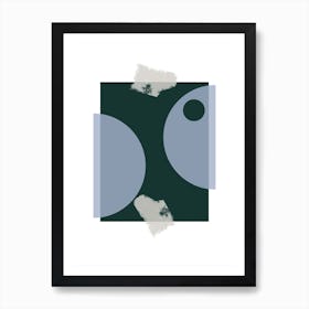 Blue & Green Art Print