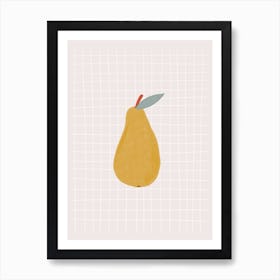 Yellow Pear Art Print