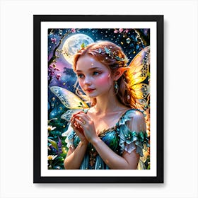 Praying Fairy Art Print