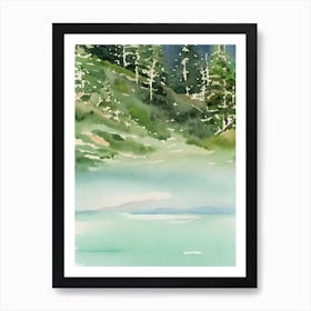 Olympic National Park United States Of America Water Colour Poster Art Print