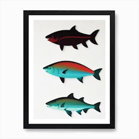 Megalodon Vintage Poster Art Print