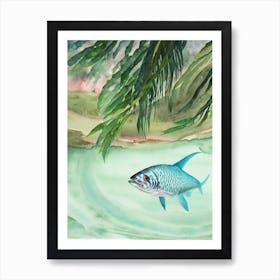 Oarfish Storybook Watercolour Art Print