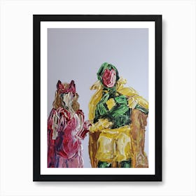 Wanda and Vision Abstract Art Print