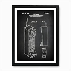 First Cell Phone, 1988 Brick Phone, Mobile Device, 1988 Telephone, Telephone Print, Retro Phone, Mobile Phone, Brick Telephone, Phone, Tt6271 Art Print