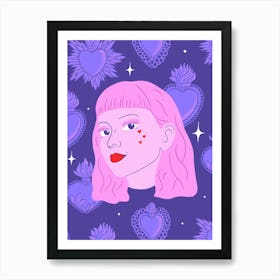 Queen Of Hearts Art Print