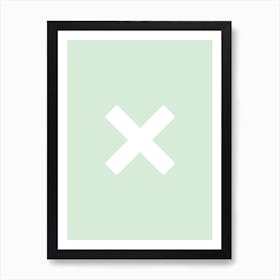 Green X Art Print