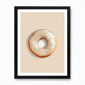 Poppy Seed Bagel Marker Art 2 Art Print