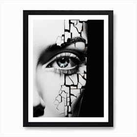 Woman'S Face 2 Art Print