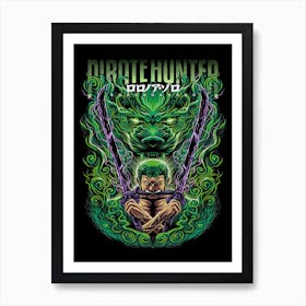 Zoro One Piece Anime Poster 5 Art Print