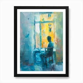 Man In A Chair 1 Art Print