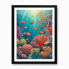 Coral Reef 7 Art Print