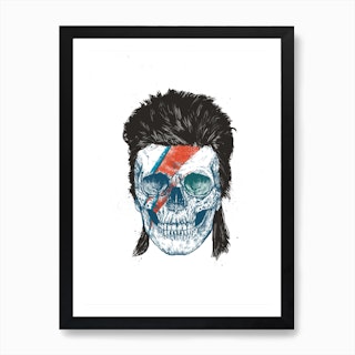 Bowie's Skull Art Print