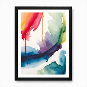 Rainbow Splatter 1 Art Print