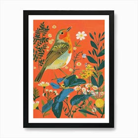 Spring Birds Robin 6 Art Print