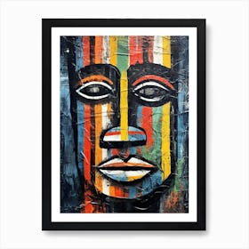 Tribal Treasures; Masked African Odyssey Art Print