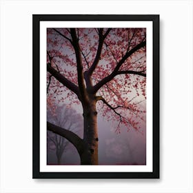 Sakura Tree At Sunrise Art Print