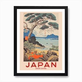 Amami Oshima, Visit Japan Vintage Travel Art 2 Art Print