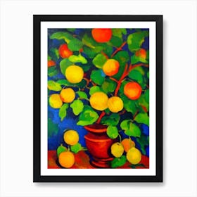Golden Berry Fruit Vibrant Matisse Inspired Painting Fruit Art Print