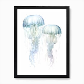 Sea Nettle Jellyfish Watercolour 2 Art Print