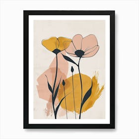 Muscat Flower Market Boho Minimalist Style 1 Art Print