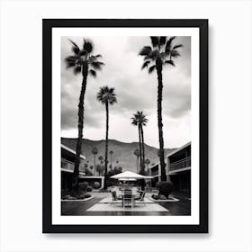 Palm Springs, Black And White Analogue Photograph 2 Art Print