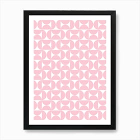 Mid Century Pink Art Print