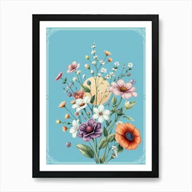 Flowers In A Vase 11 Art Print