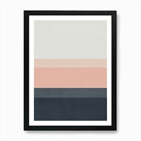 Pink And Grey Art Print