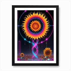 Sunflower Power Source Art Print
